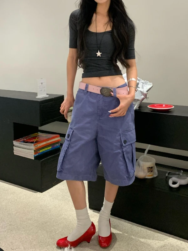 Low Waist Loose Fit Workwear Cargo Pants Women's Design Sensation Summer New Style Spicy Girl Casual Straight Leg Jeans
Low Waist Loose Fit Workwear Cargo Pants Women's Design Sensation Summer New Style Spicy Girl Casual Straight Leg Jeans