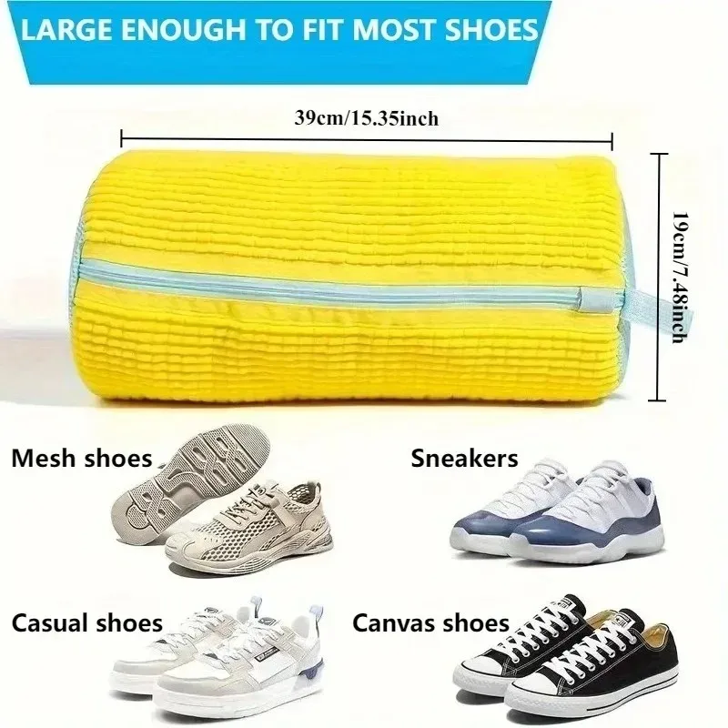 1/2pcs High Quality Sturdy Shoe Washing Machine Bag with Zipper, Soft Protective Laundry Bag for All Kinds of Shoes & Sneakers
1/2pcs High Quality Sturdy Shoe Washing Machine Bag with Zipper, Soft Protective Laundry Bag for All Kinds of Shoes & Sneakers