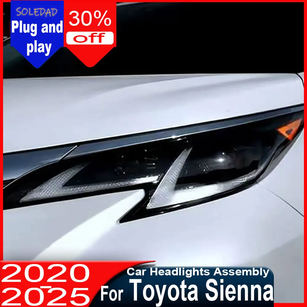 Headlight For Toyota Sienna2021 2022 2023 2024 2025 LED Projetor head Lamp Daytime Running Light Automotive Accessories
Headlight For Toyota Sienna2021 2022 2023 2024 2025 LED Projetor head Lamp Daytime Running Light Automotive Accessories