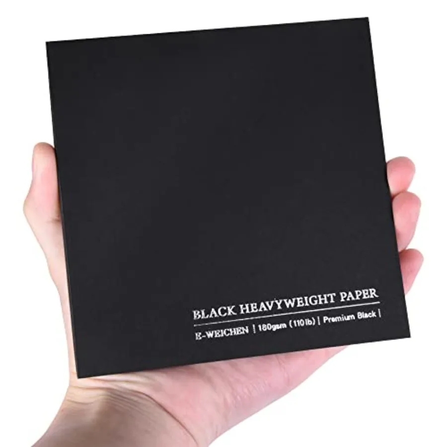 4.9x4.9 Inches Black Paper Sketchbook, 30Sheets 180gsm/110lb Premium Heavyweight Paper Sketchbook, Art Sketch Book for Pencil,
4.9x4.9 Inches Black Paper Sketchbook, 30Sheets 180gsm/110lb Premium Heavyweight Paper Sketchbook, Art Sketch Book for Pencil,