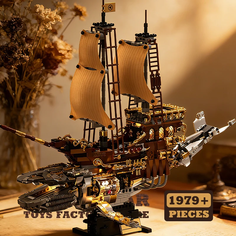 1979Pcs Creative Sci-Fi Whale Ship Building Blocks LED Cyberpunk Sailboat MOC Bricks Toys Mecha Pirate Boat Model Adult Gift NEW
1979Pcs Creative Sci-Fi Whale Ship Building Blocks LED Cyberpunk Sailboat MOC Bricks Toys Mecha Pirate Boat Model Adult Gift NEW