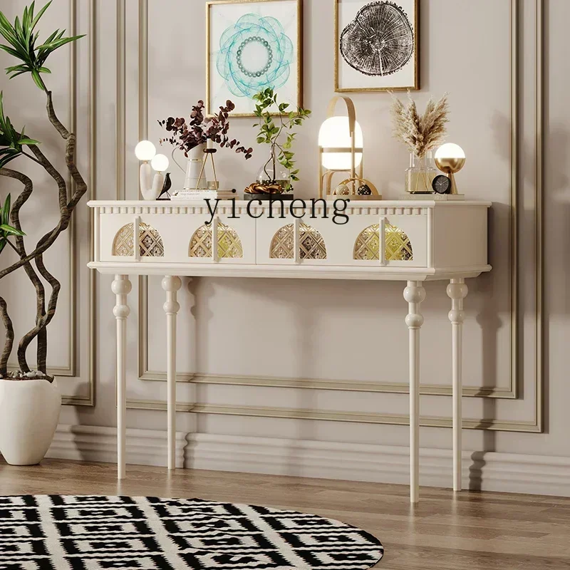 G1 Entrance Corridor Aisle Solid Wood Strip Living Room Glass Art Entrance Table
G1 Entrance Corridor Aisle Solid Wood Strip Living Room Glass Art Entrance Table