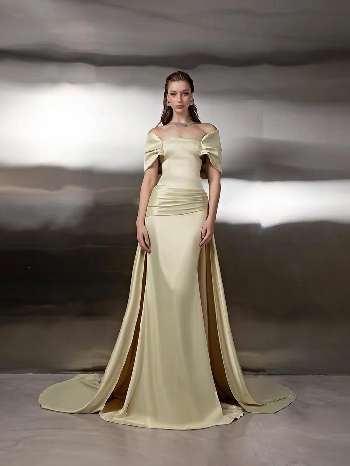 Aenyrst Customized Evening Dresses Woman Elegant Satin Flower Formal Occasion Floor-Length Dresses 2025فساتين سهرة
Aenyrst Customized Evening Dresses Woman Elegant Satin Flower Formal Occasion Floor-Length Dresses 2025فساتين سهرة