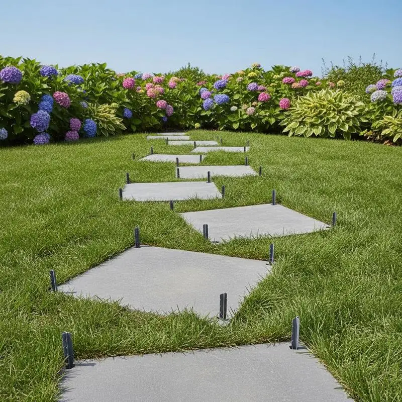 Outdoor Pathway Pavers 15.5 x 15.5 in For Lawn Patio Landscape, Decorative Walkway Blocks Ground Stakes Smooth Surface Grey 4Pcs
Outdoor Pathway Pavers 15.5 x 15.5 in For Lawn Patio Landscape, Decorative Walkway Blocks Ground Stakes Smooth Surface Grey 4Pcs