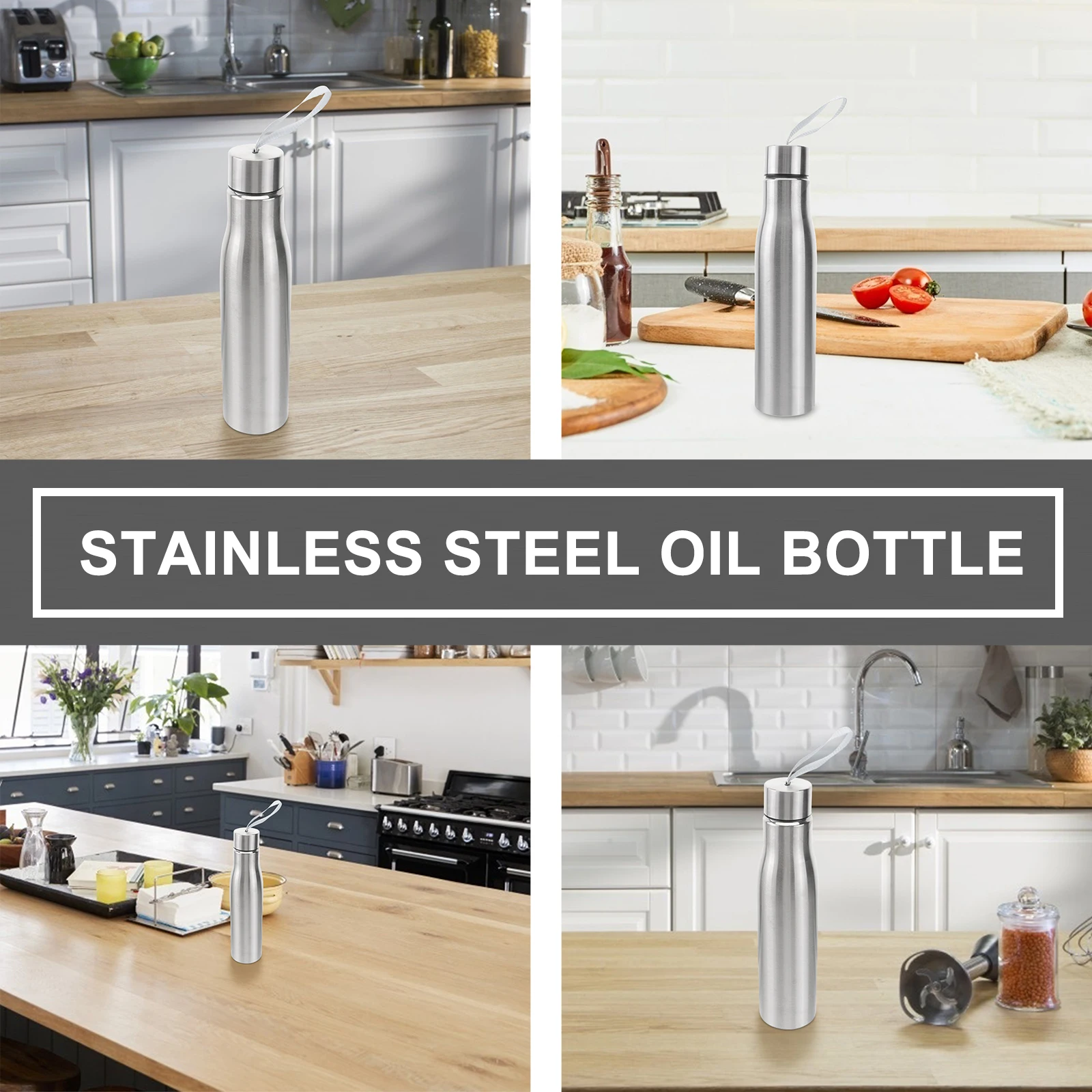 500ml Oil Control Pot Stainless Steel Dispenser Bottle Vinegar Container Kitchen Tool Liquid Holder Anti Long Use
500ml Oil Control Pot Stainless Steel Dispenser Bottle Vinegar Container Kitchen Tool Liquid Holder Anti Long Use