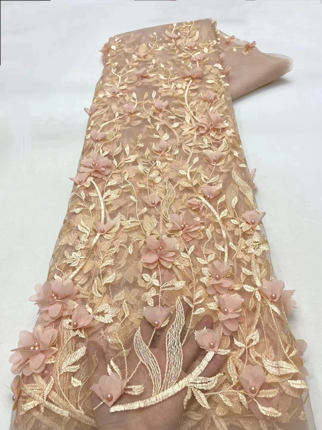 2024 Latest Royal African 3d Beaded Lace Fabric French Net Lace Fabric 3d Flower Embroidery Beads For Wedding Sewing Xz
2024 Latest Royal African 3d Beaded Lace Fabric French Net Lace Fabric 3d Flower Embroidery Beads For Wedding Sewing Xz