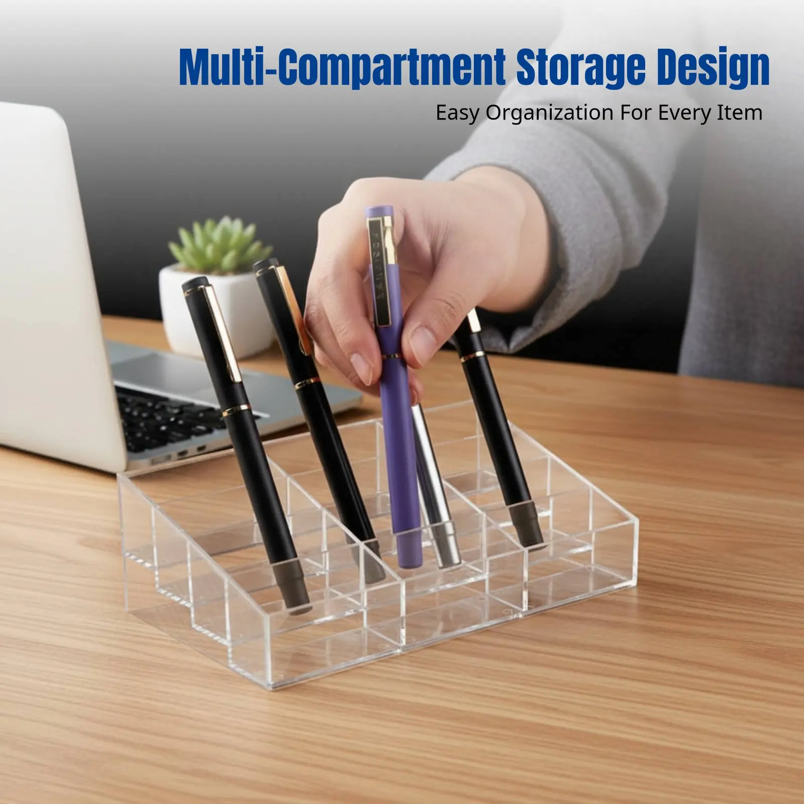 Transparent Pen Case, Multi-Compartment Organizer, Display Rack for Office, Study, Stationery Storage
Transparent Pen Case, Multi-Compartment Organizer, Display Rack for Office, Study, Stationery Storage