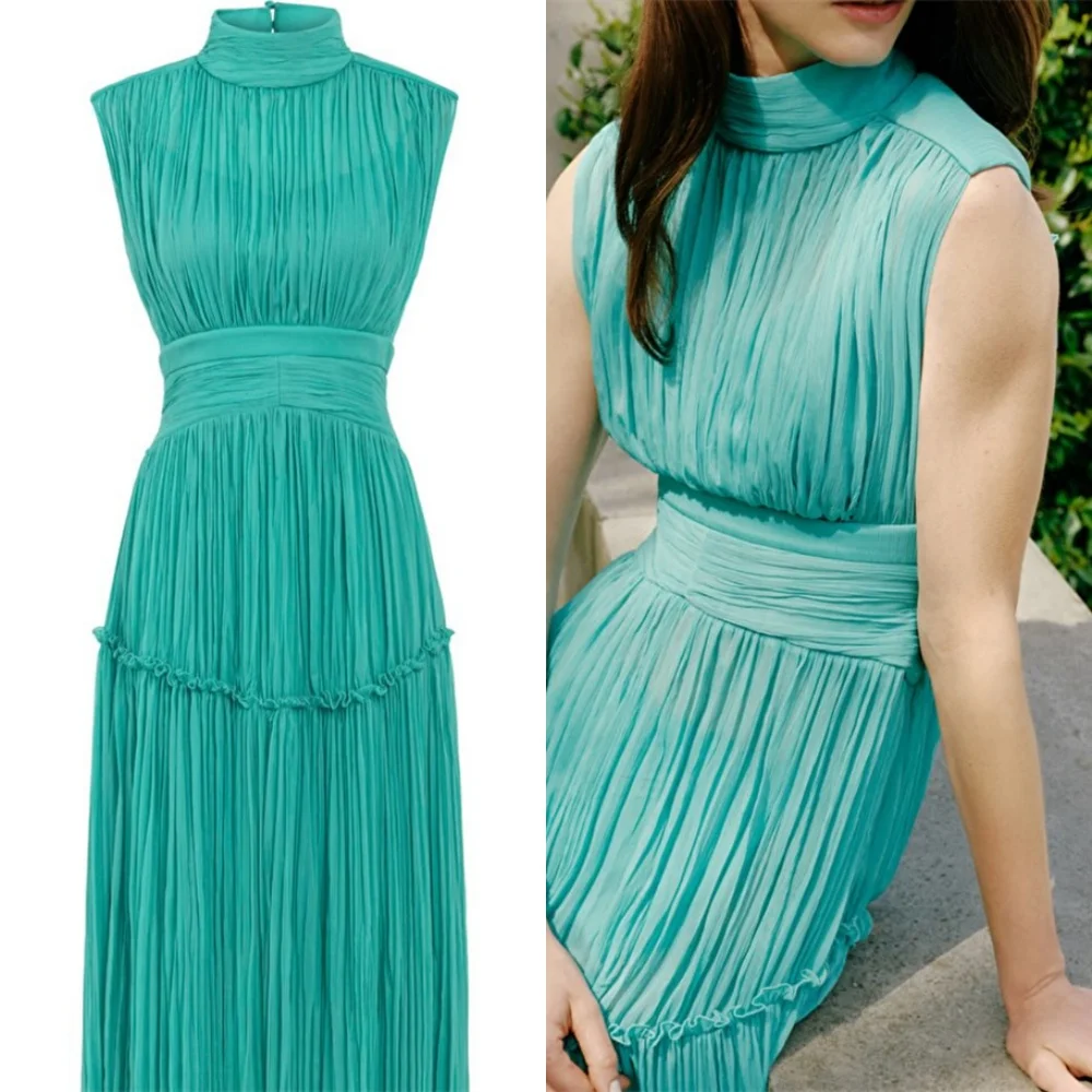 Customized Exquisite Green Organza Homecoming Dress High Quality High Collar Off the Shoulder Sleeveless Zipper Back Vestido D
Customized Exquisite Green Organza Homecoming Dress High Quality High Collar Off the Shoulder Sleeveless Zipper Back Vestido D