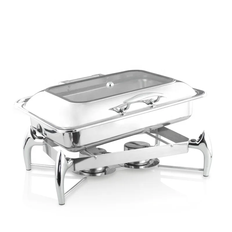 Suppliers Rectangle 9L Induction Buffet Set Stainless Steel Hydraulic Top Glass Chafing Dishes
Suppliers Rectangle 9L Induction Buffet Set Stainless Steel Hydraulic Top Glass Chafing Dishes