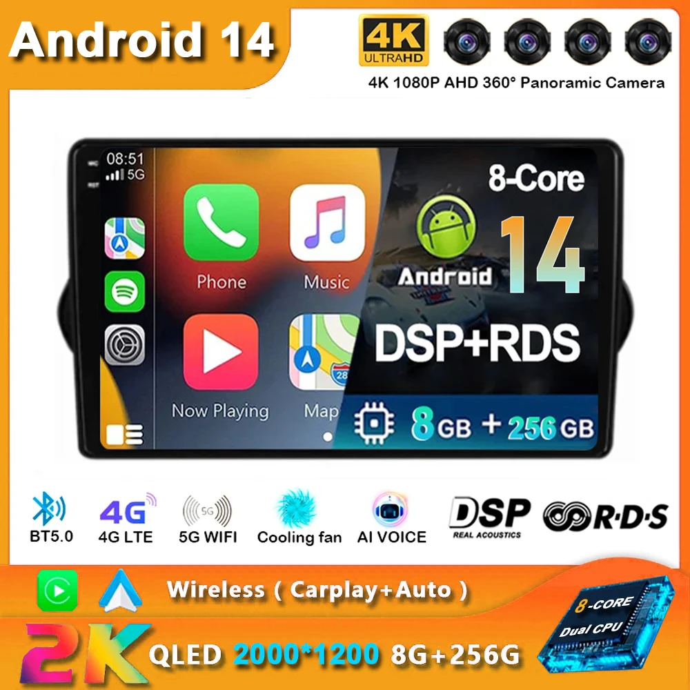 Android 14 Carplay Auto Car Radio For Fiat Tipo Egea Dodge Neon 2015-2018 GPS Multimedia Video Player Navigation Stereo WIFI+4G
Android 14 Carplay Auto Car Radio For Fiat Tipo Egea Dodge Neon 2015-2018 GPS Multimedia Video Player Navigation Stereo WIFI+4G