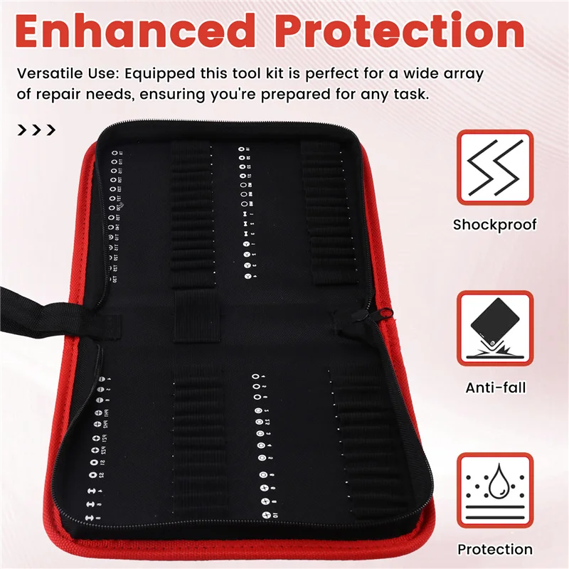 T98C-S2 Extra Long Screwdriver Bits Storage Bag Power Tools Slotted Cross Square Tox Storage Bag
T98C-S2 Extra Long Screwdriver Bits Storage Bag Power Tools Slotted Cross Square Tox Storage Bag