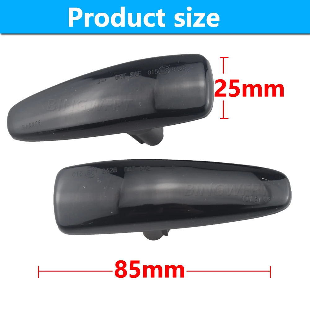 For Mitsubishi Lancer Evolution Evo X Outlander Sport RVR ASX Mirage 2014+ LED Side Fender Dynamic Turn Signal Light Marker Lamp
For Mitsubishi Lancer Evolution Evo X Outlander Sport RVR ASX Mirage 2014+ LED Side Fender Dynamic Turn Signal Light Marker Lamp