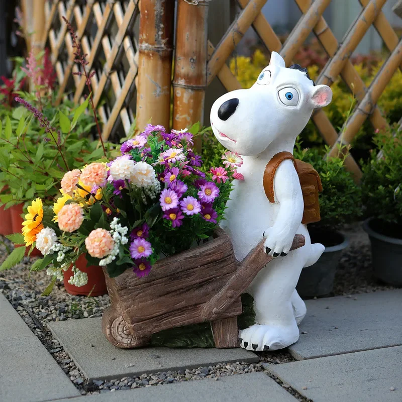 Creative Garden Flower Pot Unlucky Bear Cart Bonsai Basin Kindergarten Floor Decoration Courtyard Succulent Container
Creative Garden Flower Pot Unlucky Bear Cart Bonsai Basin Kindergarten Floor Decoration Courtyard Succulent Container