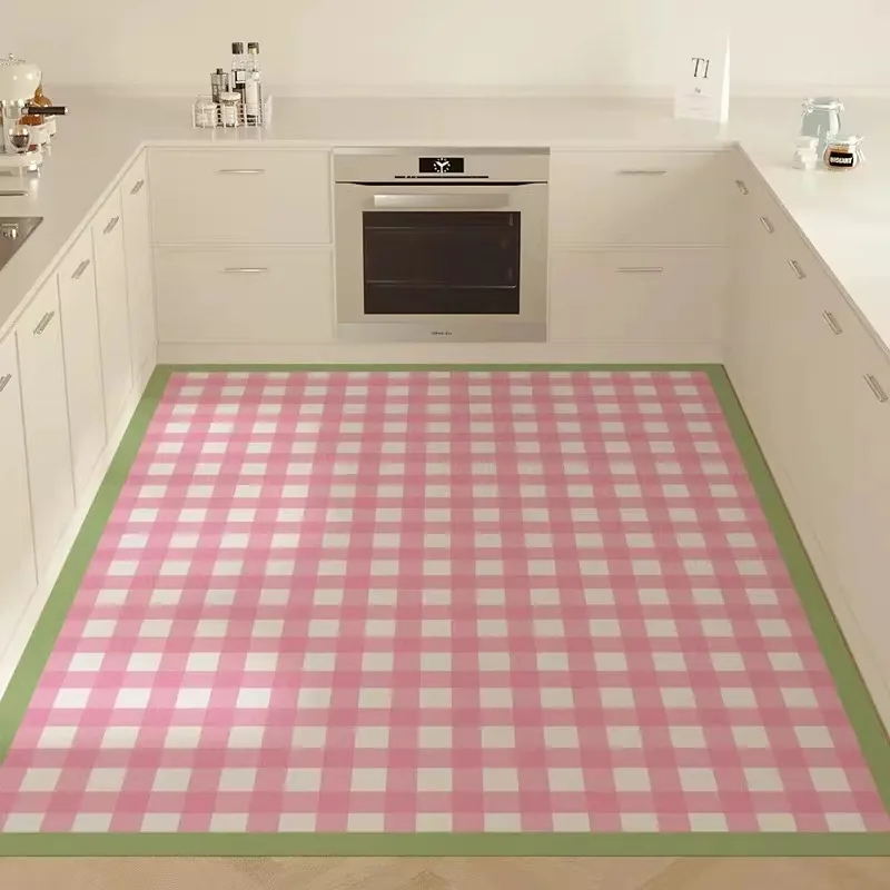 Carpet for Kitchen Waterproof Non-slip Oil-resistant Floor Mat PVC Leather Grid Stripe Rug Large Area Home Decor Mats Ковер 양탄자
Carpet for Kitchen Waterproof Non-slip Oil-resistant Floor Mat PVC Leather Grid Stripe Rug Large Area Home Decor Mats Ковер 양탄자