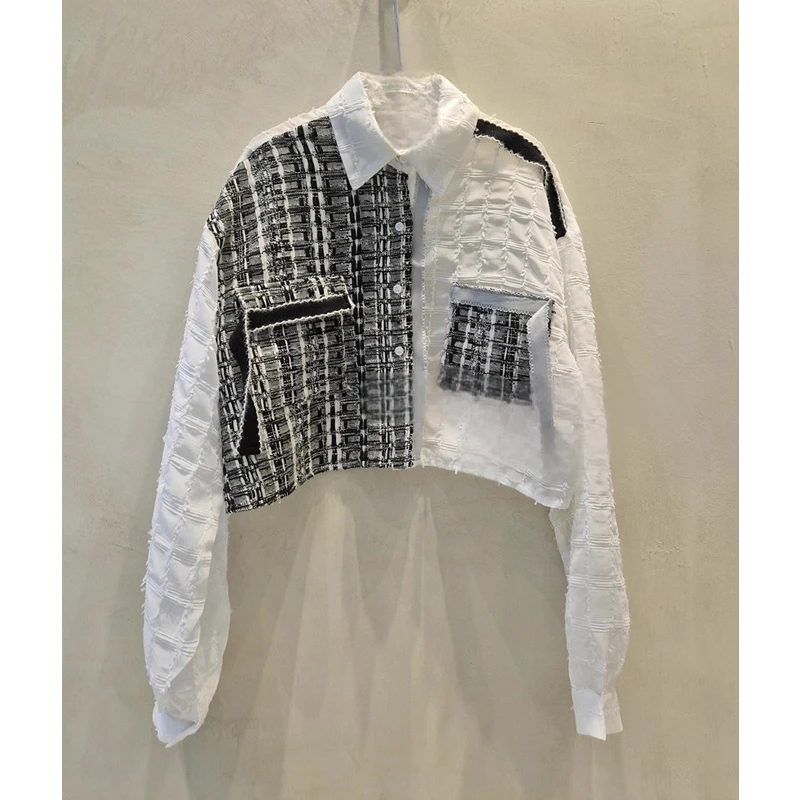 Women's Long Sleeve Shirt Vintage Plaid Color Block Collar Design Breathable Comfortable Korean Style Autumn New Arrival
Women's Long Sleeve Shirt Vintage Plaid Color Block Collar Design Breathable Comfortable Korean Style Autumn New Arrival