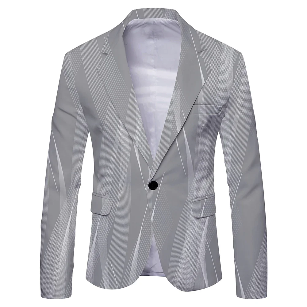 Male Slim Fit Blazer Casual Print Coat Winter Autumn Business Button Tops Collared Male Slim Fit Cloting Polyester
Male Slim Fit Blazer Casual Print Coat Winter Autumn Business Button Tops Collared Male Slim Fit Cloting Polyester