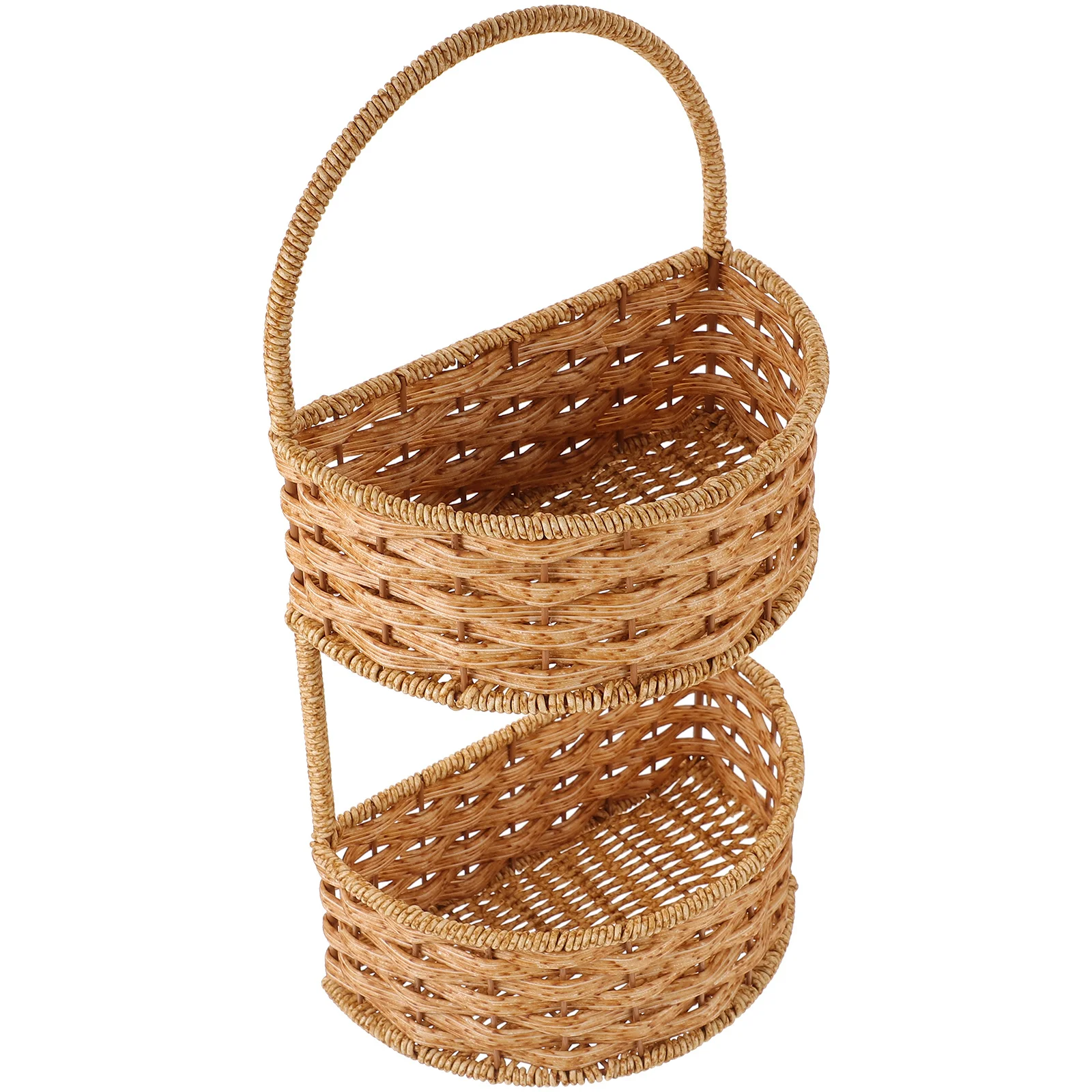 Woven Hanging Wall Basket PP Iron Double Layer Organizer for Kitchen Flower Pot Holder Living Room Hanging Flower Basket
Woven Hanging Wall Basket PP Iron Double Layer Organizer for Kitchen Flower Pot Holder Living Room Hanging Flower Basket