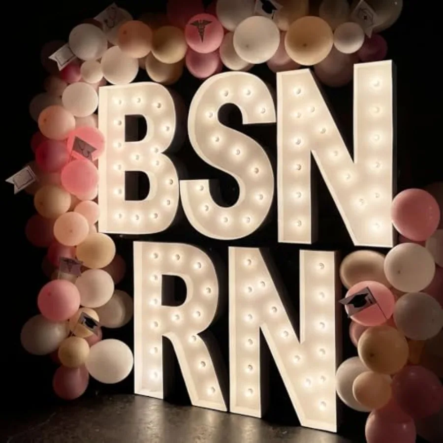2.3 ft Large BSN RN Light up Letters 2026 Nursing Graduation Party Decoration BSN RN Marquee Letters LED Sign Large BSNRN Marqu
2.3 ft Large BSN RN Light up Letters 2026 Nursing Graduation Party Decoration BSN RN Marquee Letters LED Sign Large BSNRN Marqu