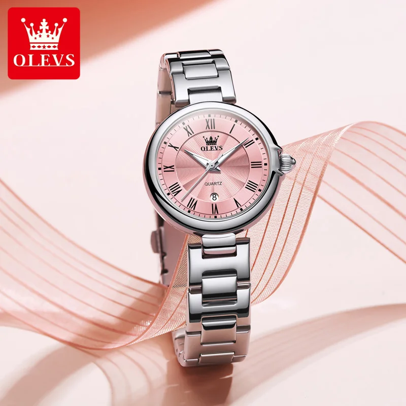 OLEVS 5608 Quartz Women Watch Top Brand Luxury Elegant Fashion Casual Design Stainless Steel Strap Luminous Hands Waterproof
OLEVS 5608 Quartz Women Watch Top Brand Luxury Elegant Fashion Casual Design Stainless Steel Strap Luminous Hands Waterproof