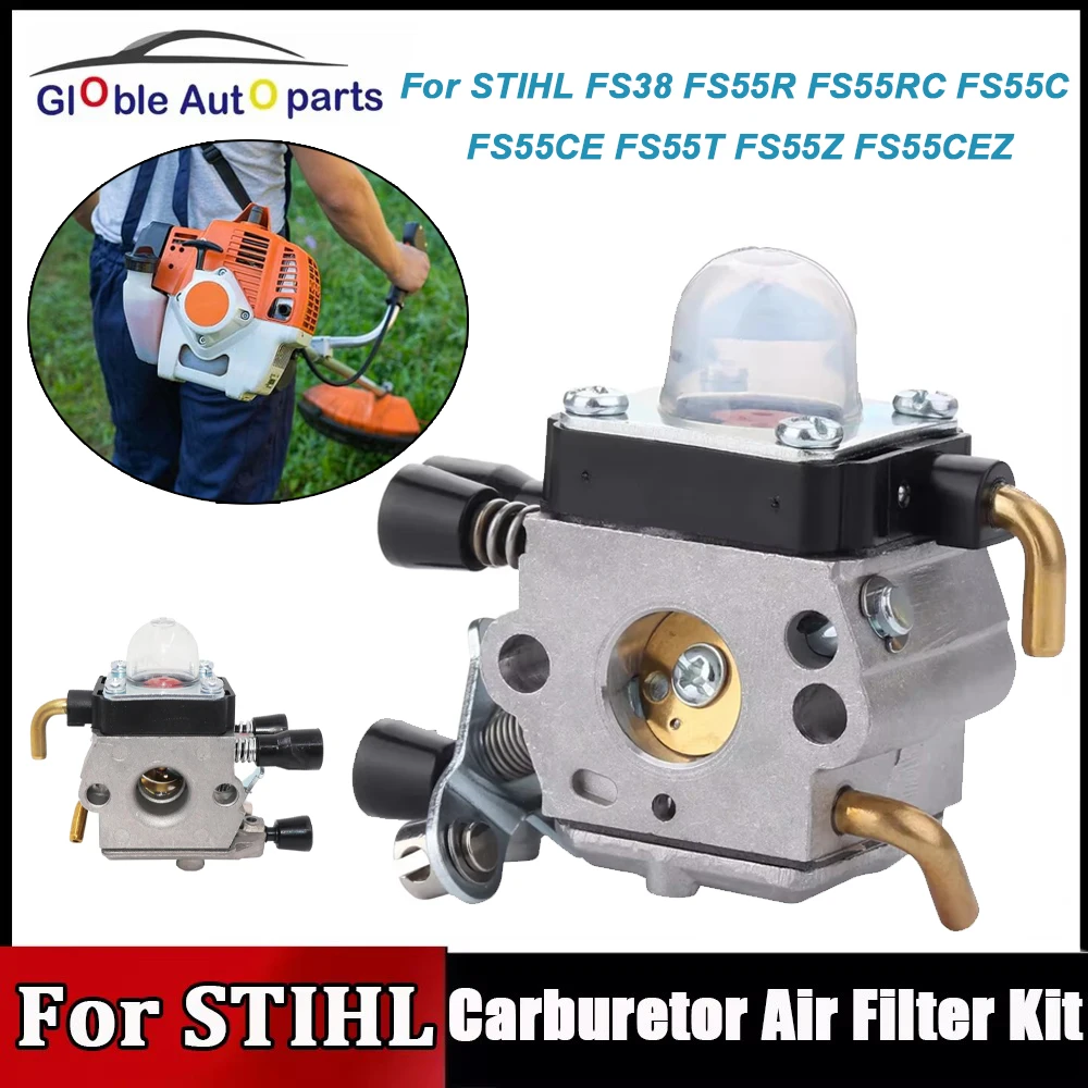Триммер для струн Weed Eater с прокладкой линии воздушного фильтра, комплект карбюратора для Stihl FS55R FS55RC KM55 HL45 KM55R FS38 FS75 FS45C
Триммер для струн Weed Eater с прокладкой линии воздушного фильтра, комплект карбюратора для Stihl FS55R FS55RC KM55 HL45 KM55R FS38 FS75 FS45C