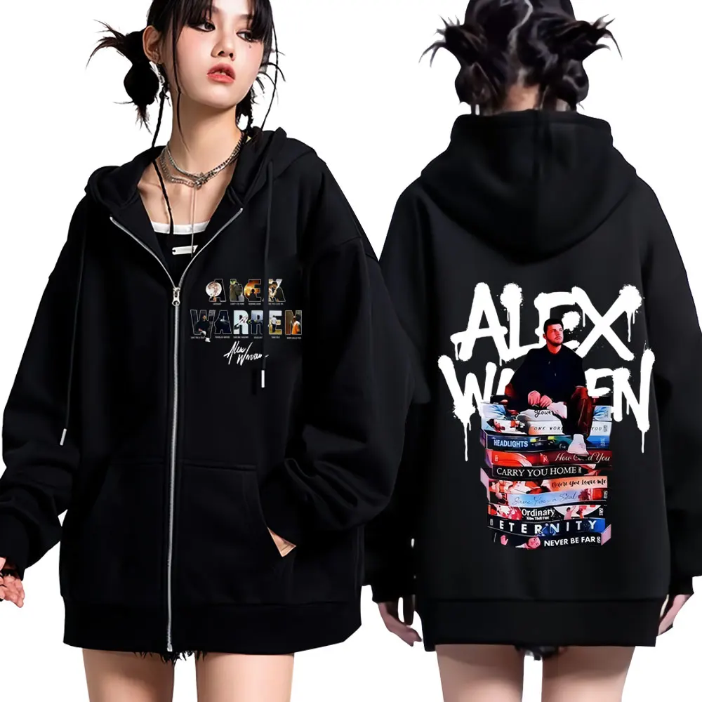 Singer Alex Warren Album 2026 Tour Zipper Hoodie Men Women Hip-hop Jacket Winter Long Sleeves Loose Casual Zip Up Tracksuit Tops
Singer Alex Warren Album 2026 Tour Zipper Hoodie Men Women Hip-hop Jacket Winter Long Sleeves Loose Casual Zip Up Tracksuit Tops