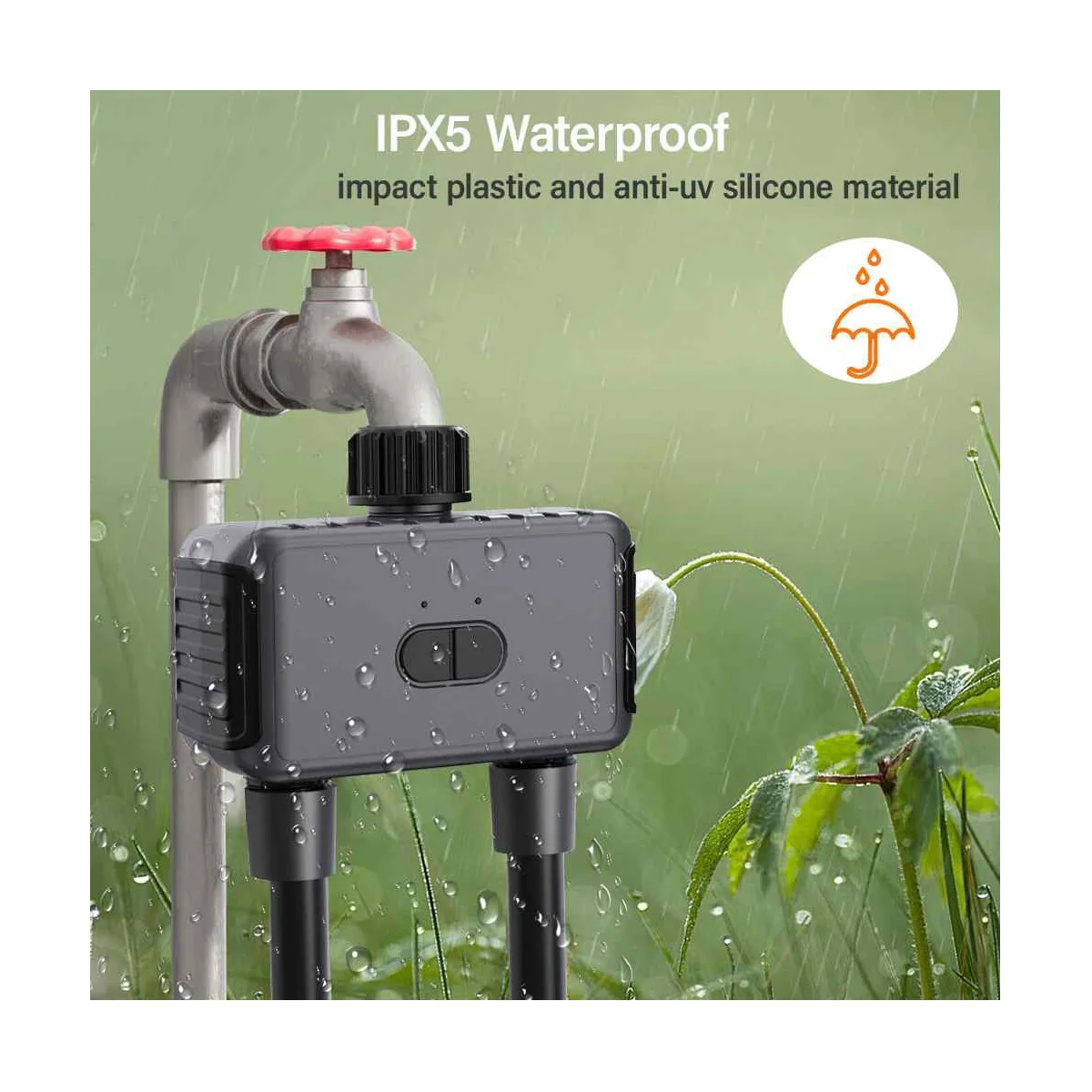 WiFi Smart Irrigation Water Timer Automatic Sprinkler System with Hub APP Controller for Yard Lawn Garden Pool EU Plug
WiFi Smart Irrigation Water Timer Automatic Sprinkler System with Hub APP Controller for Yard Lawn Garden Pool EU Plug