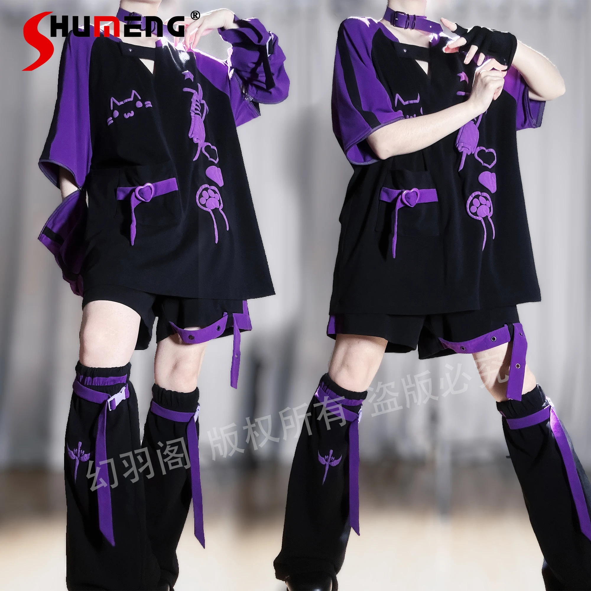 Original Japanese Mine Style 2D Sweet Girl Sets Removable Sleeve Loose T-shirts High Waist Shorts Two-piece Set Women Leg Covers
Original Japanese Mine Style 2D Sweet Girl Sets Removable Sleeve Loose T-shirts High Waist Shorts Two-piece Set Women Leg Covers