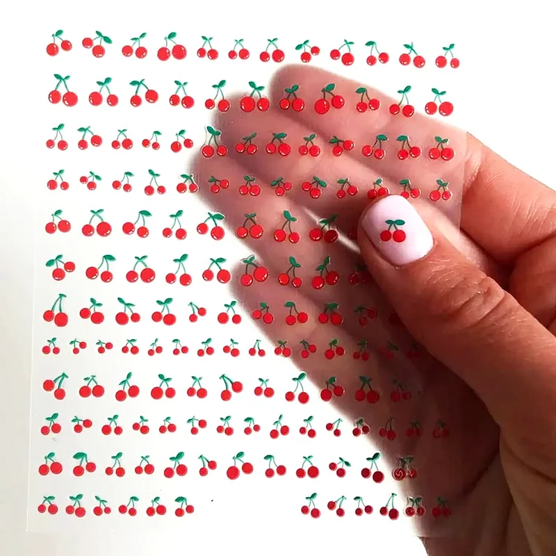 1 лист 3D-наклеек для ногтей с изображением сладких вишен, летних персиков, лимонов, звезд и лун, 8*10 см, самоклеящиеся, красные вишневые наклейки для декора ногтей
1 лист 3D-наклеек для ногтей с изображением сладких вишен, летних персиков, лимонов, звезд и лун, 8*10 см, самоклеящиеся, красные вишневые наклейки для декора ногтей