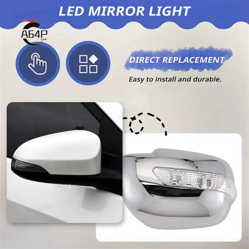 A64P-Car ABS Chrome Rearview Mirror Cover With LED Mirror Light For Lexus RX330 RX300 RX350 RX450H 2003-2008
A64P-Car ABS Chrome Rearview Mirror Cover With LED Mirror Light For Lexus RX330 RX300 RX350 RX450H 2003-2008