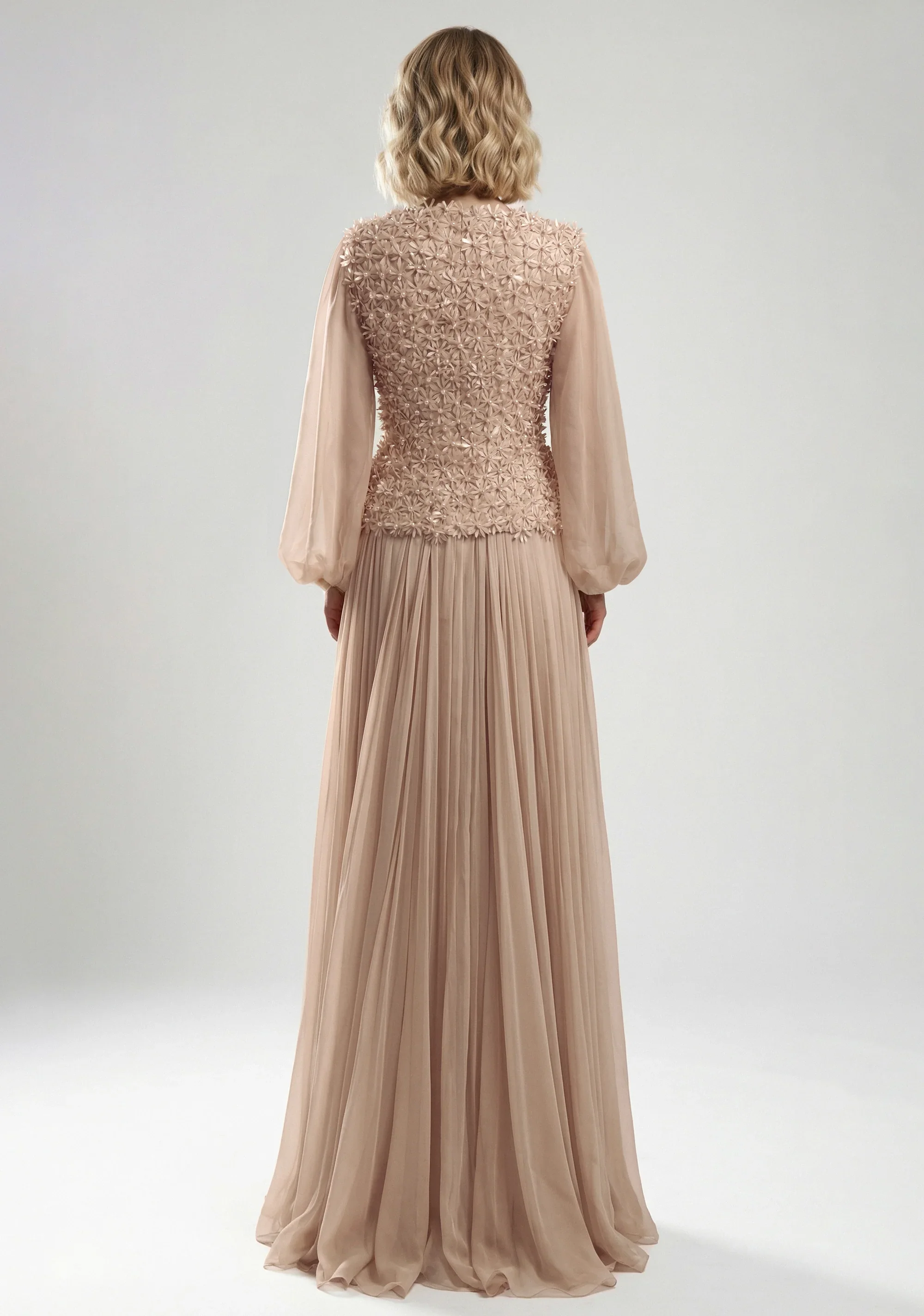 Exquisite Evening Dresses Customized Women's O-neck Full Sleeve Chiffon A-line Pleat Floor Length Prom Gown Party Dress
Exquisite Evening Dresses Customized Women's O-neck Full Sleeve Chiffon A-line Pleat Floor Length Prom Gown Party Dress
