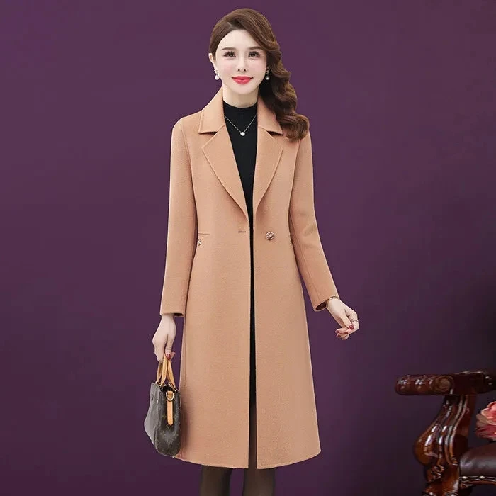 High-End Double-Sided Cashmere Jacket Women's Overcoat New Autumn Winter Long Loose Suit Collar Woolen Windbreaker 2023 New
High-End Double-Sided Cashmere Jacket Women's Overcoat New Autumn Winter Long Loose Suit Collar Woolen Windbreaker 2023 New