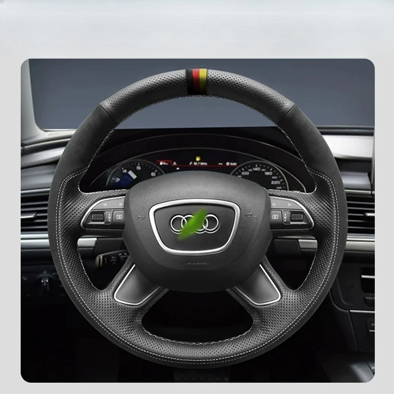 For Audi A6 2005-2018 A3 A4 Q3 Q5 Q7 2013-2018 Hand-Stitched genuine Leather Suede Sporty style car Steering Wheel Cover
For Audi A6 2005-2018 A3 A4 Q3 Q5 Q7 2013-2018 Hand-Stitched genuine Leather Suede Sporty style car Steering Wheel Cover