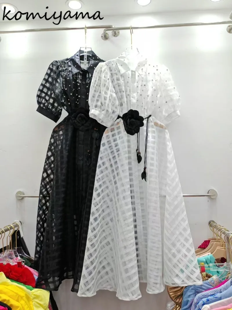 Diamonds Vestidos Palid Dress Lace-up Tunic Dresses Laple Neck Short Sleeve Ropa De Mujer Summer Single Breasted Vestido
Diamonds Vestidos Palid Dress Lace-up Tunic Dresses Laple Neck Short Sleeve Ropa De Mujer Summer Single Breasted Vestido