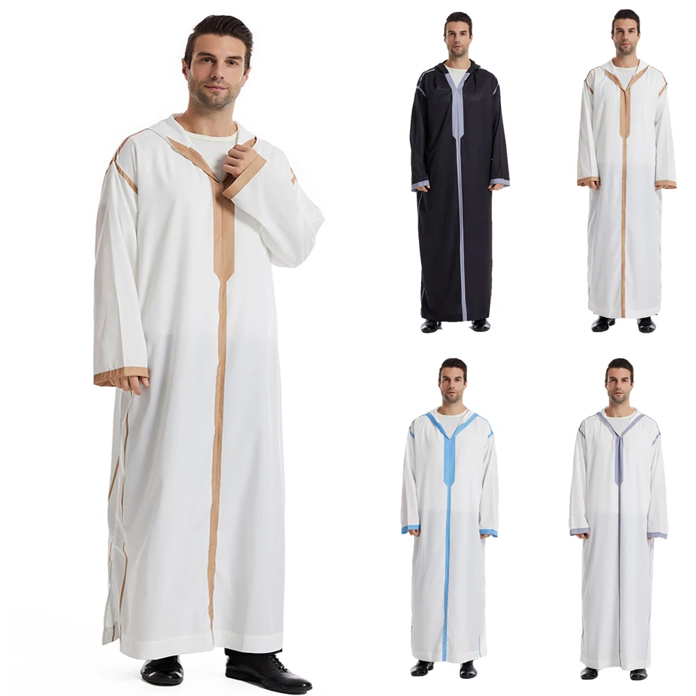 Dubai Turkey Men Robe Hooded Pockets Long Sleeve Jubba Thobe Muslim Islamic Clothing Arabic Abayas Kaftan Abaya Dress Thoub Gown
Dubai Turkey Men Robe Hooded Pockets Long Sleeve Jubba Thobe Muslim Islamic Clothing Arabic Abayas Kaftan Abaya Dress Thoub Gown