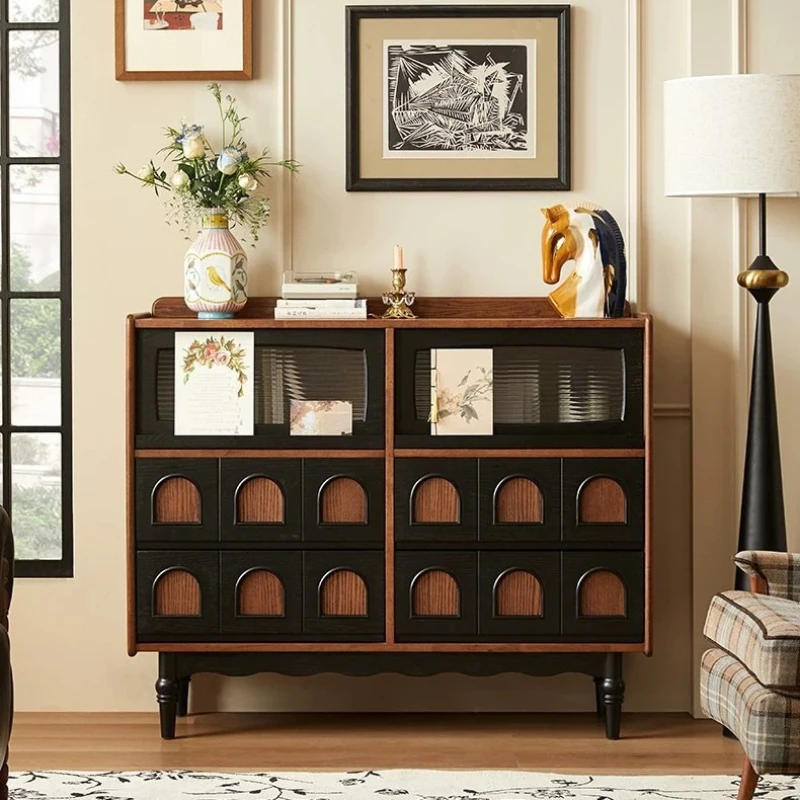 Medieval solid wood dining side living room French retro wall locker antique kitchen storage bedroom bedside chest
Medieval solid wood dining side living room French retro wall locker antique kitchen storage bedroom bedside chest