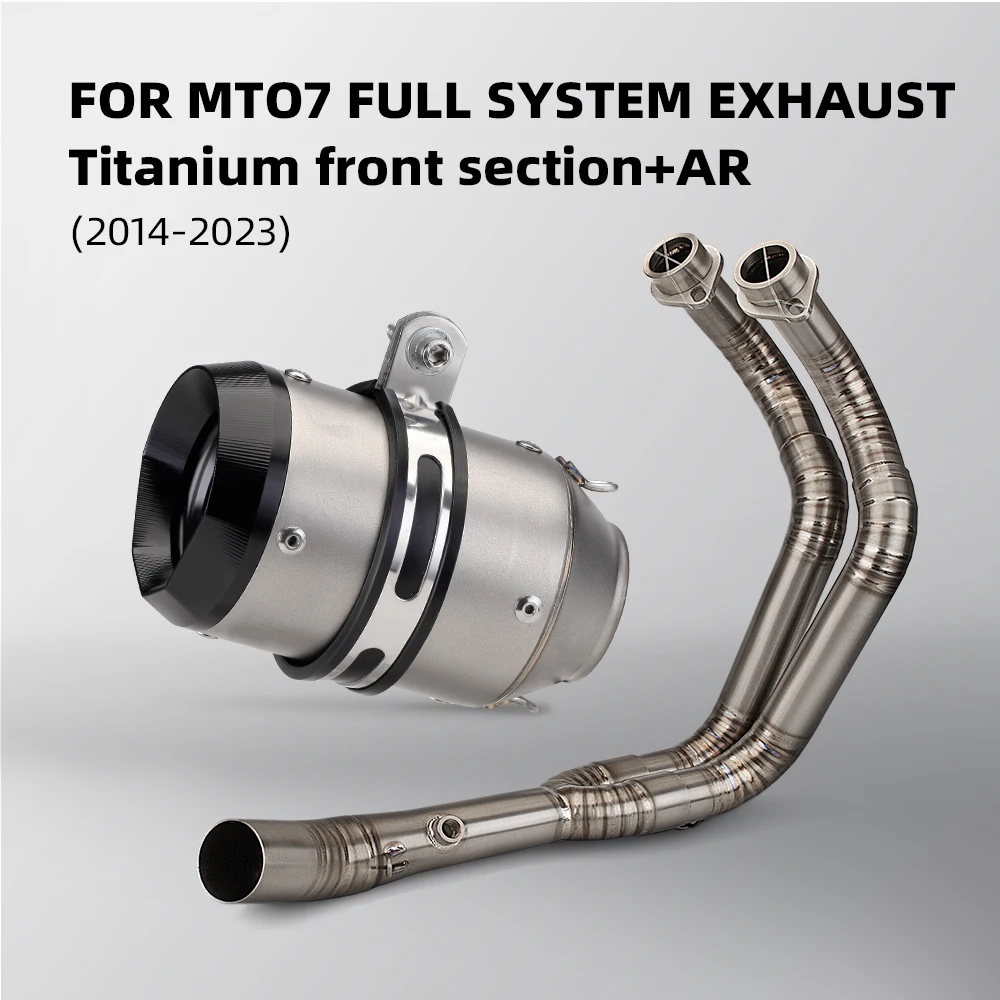 Original connection, front pipe link pipe, Complete exhaust system for motorcycle, titanium alloy exhaust system for MT07 FZ07
Original connection, front pipe link pipe, Complete exhaust system for motorcycle, titanium alloy exhaust system for MT07 FZ07