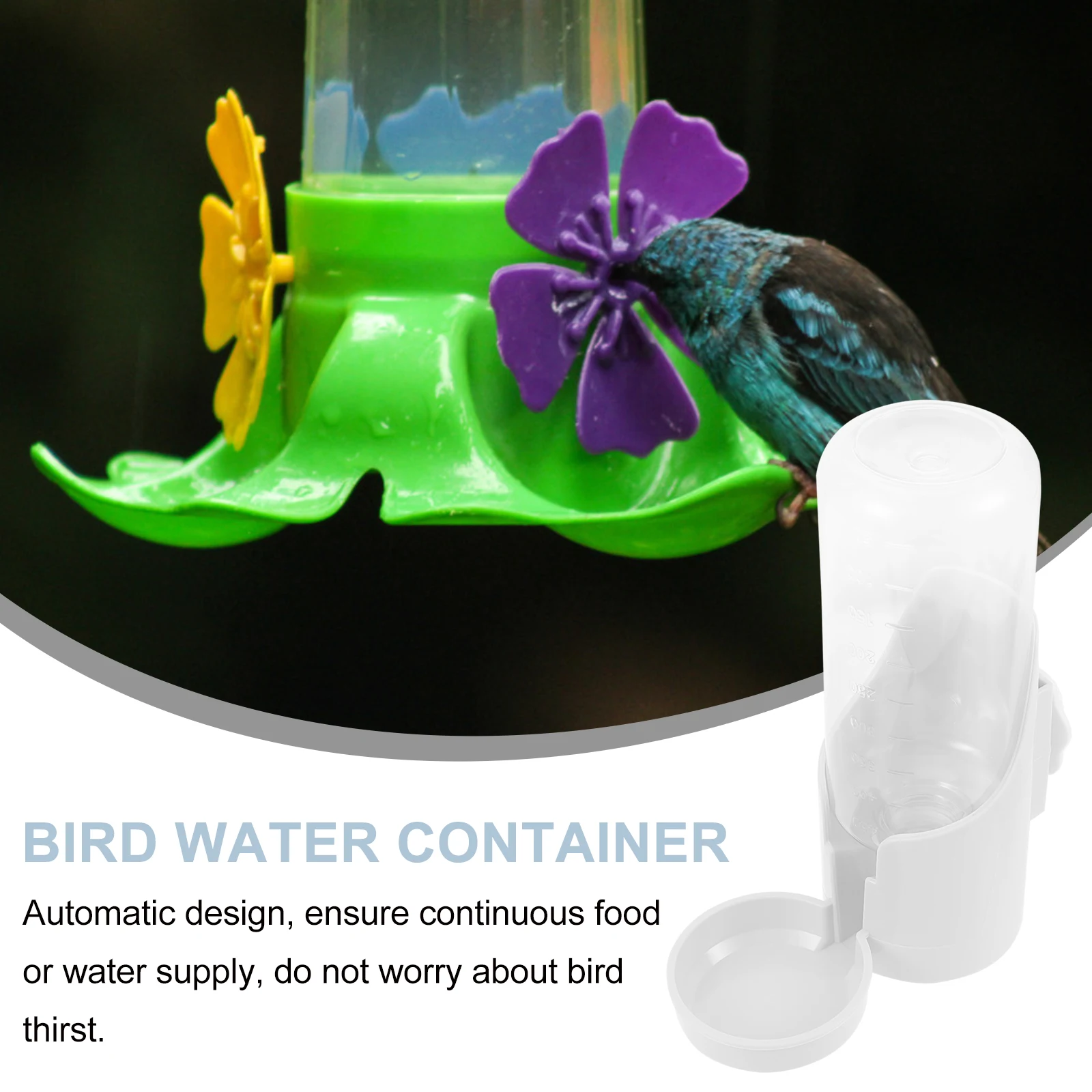 Plastic Automatic Bird Water Feeder Container for Continuous Supply Easy to Install Hang in Cage Durable High Quality
Plastic Automatic Bird Water Feeder Container for Continuous Supply Easy to Install Hang in Cage Durable High Quality