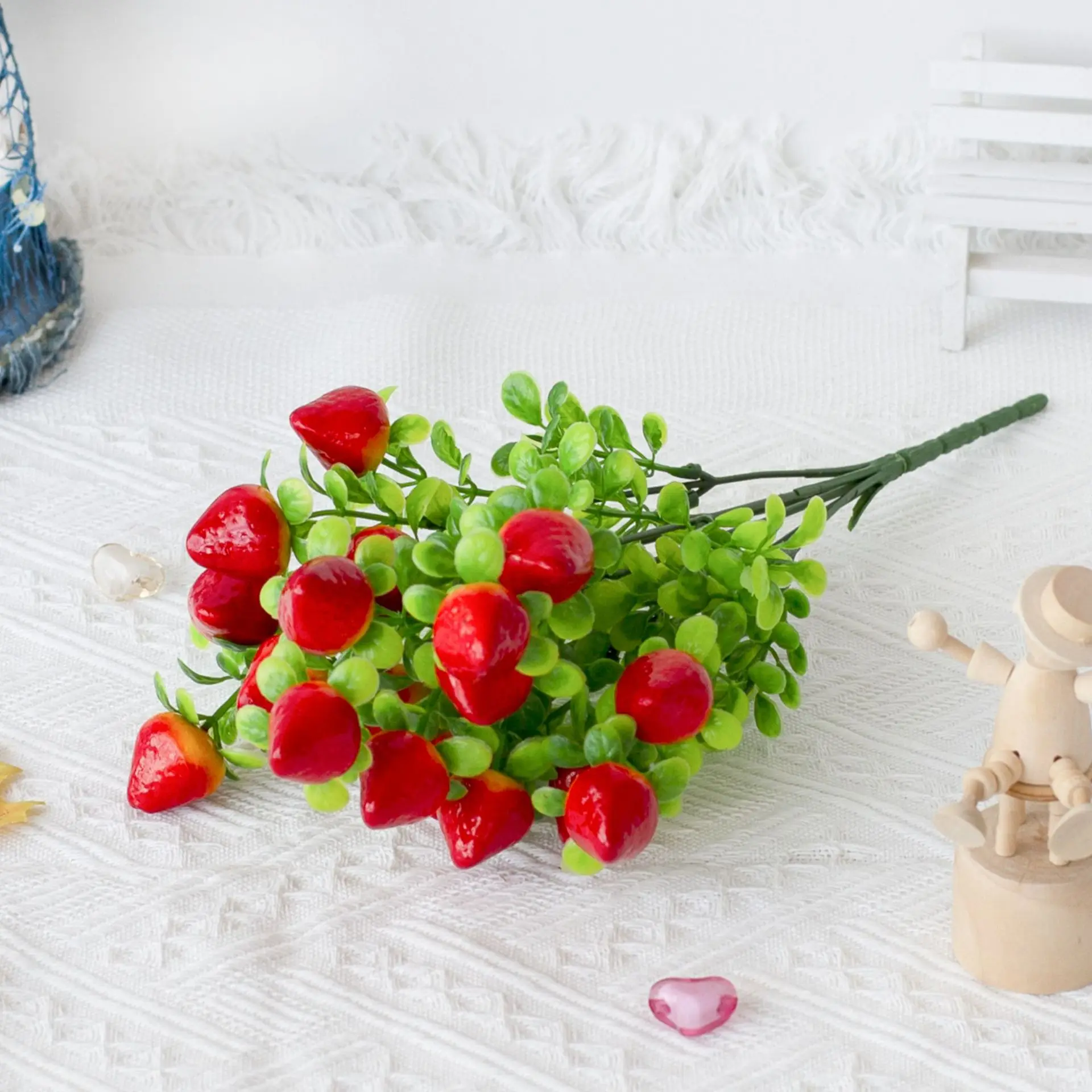 3pcs Realistic Artificial Strawberry Plants Simulation Fruits Decorative Branches For Home Office Party Decoration
3pcs Realistic Artificial Strawberry Plants Simulation Fruits Decorative Branches For Home Office Party Decoration