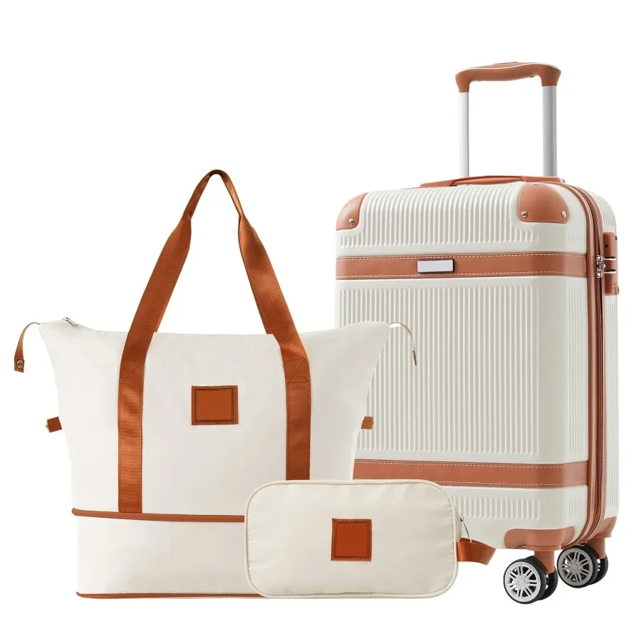 3 Piece Luggage Set 20" Carry-on Suitcase with TSA Lock and Double Spinner Wheels Hardshell Lightweight Luggage Set for Men Wom
3 Piece Luggage Set 20" Carry-on Suitcase with TSA Lock and Double Spinner Wheels Hardshell Lightweight Luggage Set for Men Wom