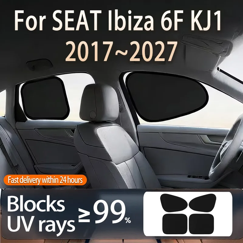 Car Side Window Sunshade Protection Cover For SEAT Ibiza 6F KJ1 2017~2027 Front Rear Side Window Shield Auto Sun UV Blocking
Car Side Window Sunshade Protection Cover For SEAT Ibiza 6F KJ1 2017~2027 Front Rear Side Window Shield Auto Sun UV Blocking
