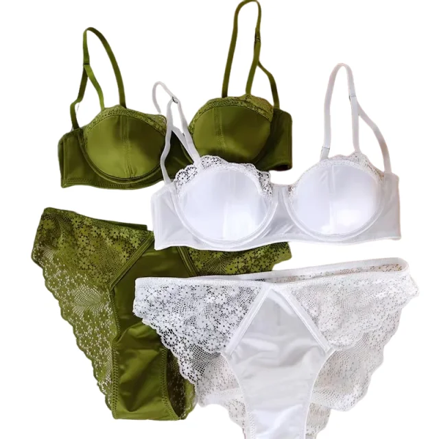 KUCLUT Summer Sexy LacE Edge Thin Bra And Panties Thin Cotton Comfortable Women Satin Underwear Push Up Brassiere Briefs ABC
KUCLUT Summer Sexy LacE Edge Thin Bra And Panties Thin Cotton Comfortable Women Satin Underwear Push Up Brassiere Briefs ABC