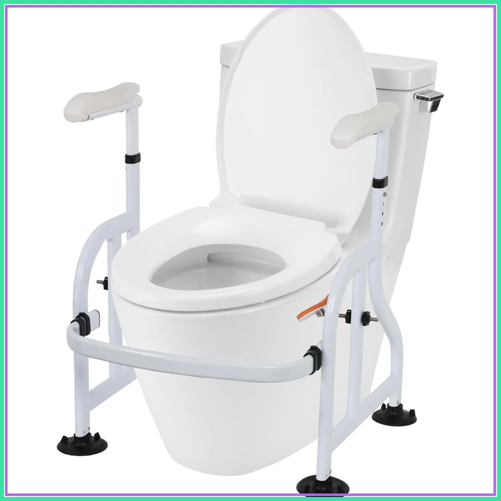 Toilet Safety Rails with Adjustable Handrails, 300 Lbs Capacity for Elderly & Pregnant Women
Toilet Safety Rails with Adjustable Handrails, 300 Lbs Capacity for Elderly & Pregnant Women