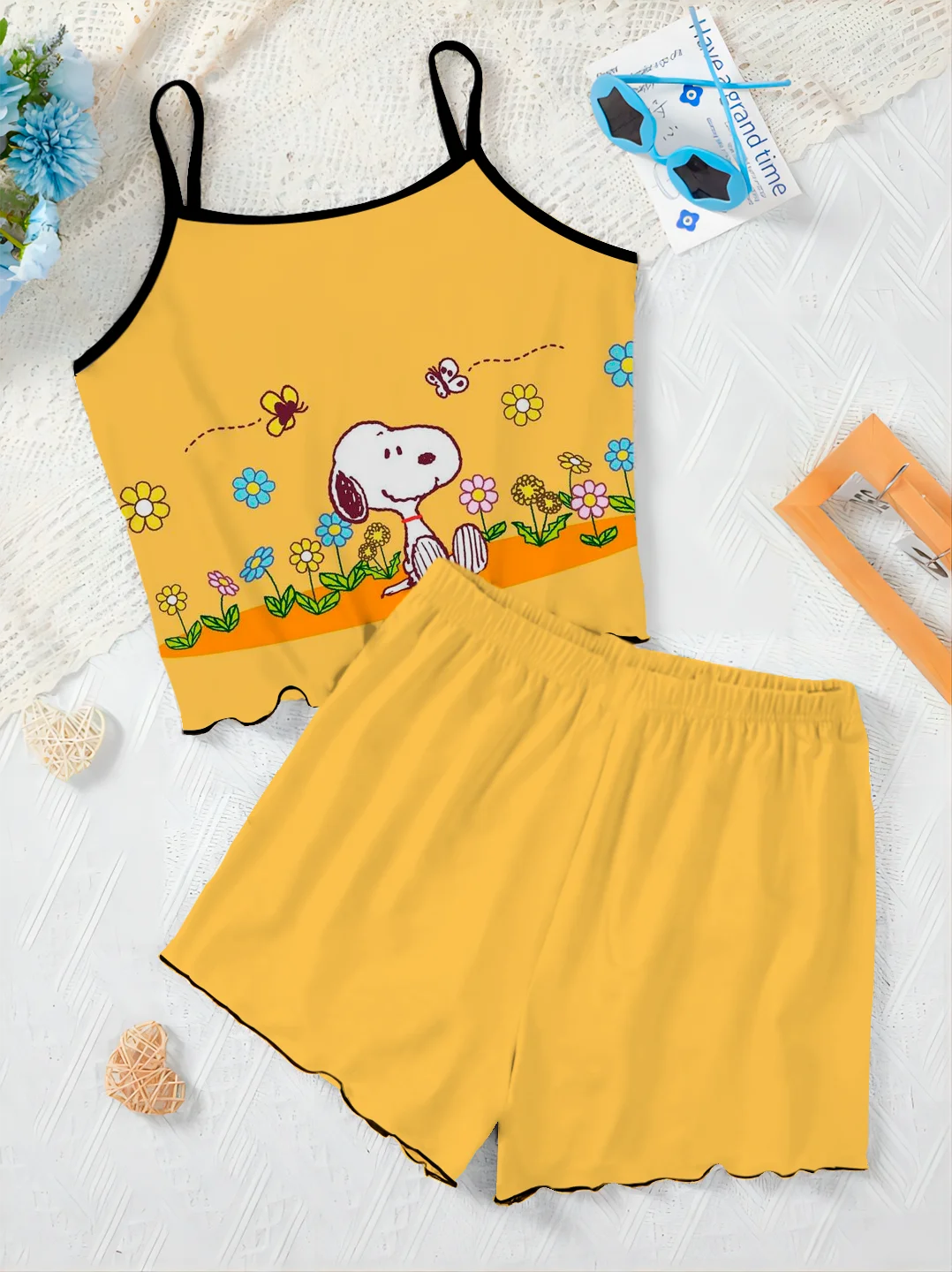 Ensemble 2 pièces de robe à enfiler pour femme, jupe pyjama, haut court, pantalon trempé, haut de maison, t-shirt de luxe élégan
Ensemble 2 pièces de robe à enfiler pour femme, jupe pyjama, haut court, pantalon trempé, haut de maison, t-shirt de luxe élégan