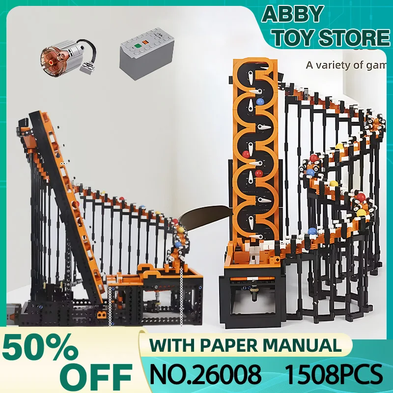 MOULD KING 26008 MOC Creative Construction Toys Harp Track with Ball Building Blocks Bricks Educational Toys for Kids and Adult
MOULD KING 26008 MOC Creative Construction Toys Harp Track with Ball Building Blocks Bricks Educational Toys for Kids and Adult