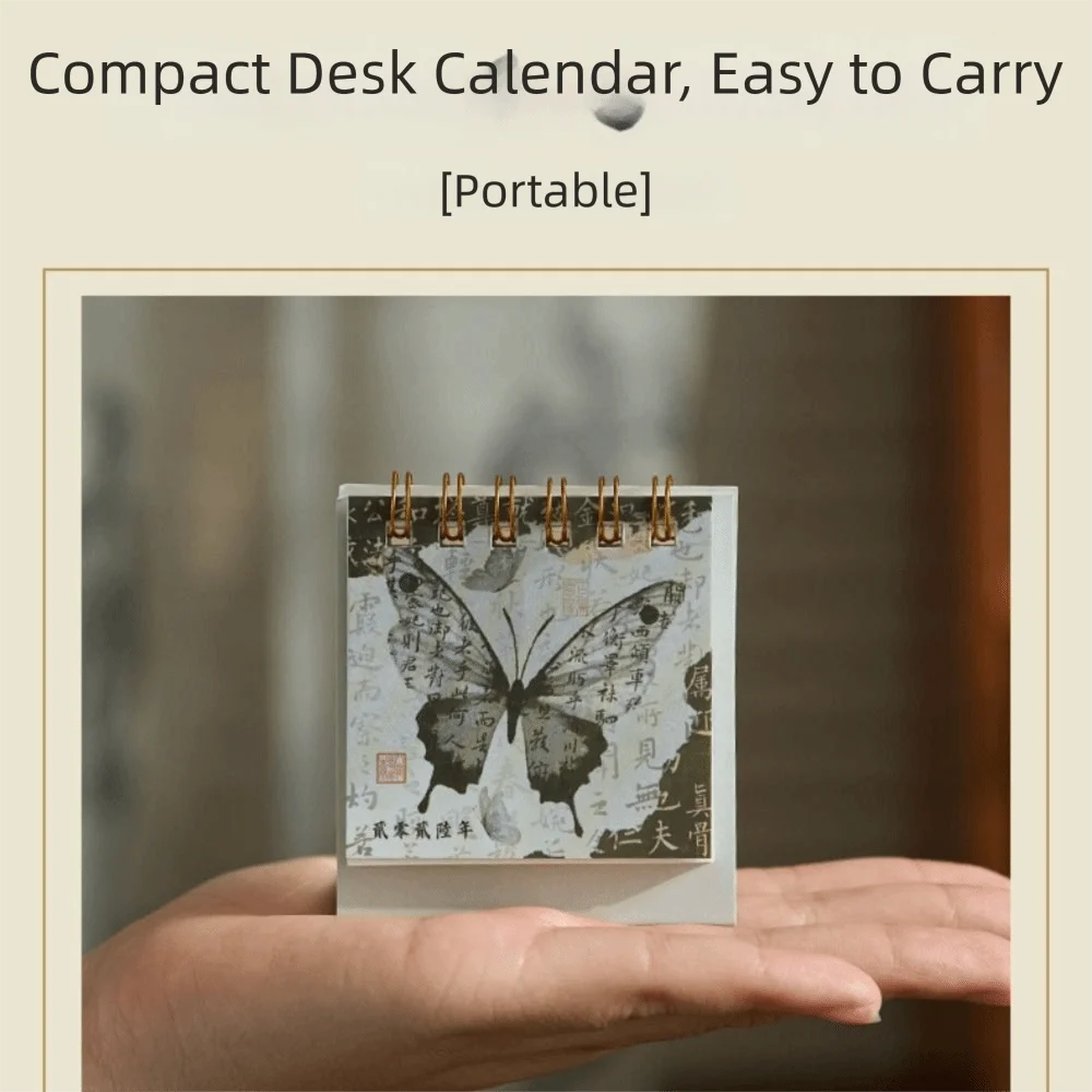 Month Date Display 2026 Mini Desk Calendar Ink Wash Painting Chinese Style Horse Year Calendar Solid Color Coil Binding
Month Date Display 2026 Mini Desk Calendar Ink Wash Painting Chinese Style Horse Year Calendar Solid Color Coil Binding