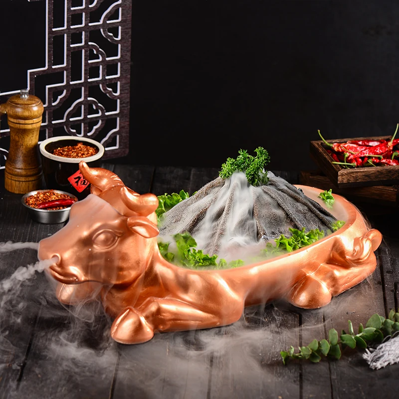 Taurus modeling creative characteristics hot pot hairy belly special tableware self-service barbecue meat snowflake fat beef sa
Taurus modeling creative characteristics hot pot hairy belly special tableware self-service barbecue meat snowflake fat beef sa