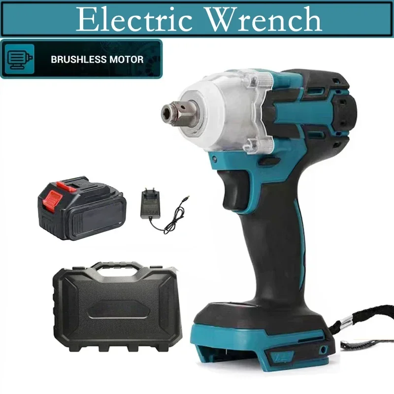 Electric Impact Wrench Brushless Motor Strong Torque 30000Amh Li-ion Battery LED Light Cordless Wrench Impact for Car Tires Tool
Electric Impact Wrench Brushless Motor Strong Torque 30000Amh Li-ion Battery LED Light Cordless Wrench Impact for Car Tires Tool