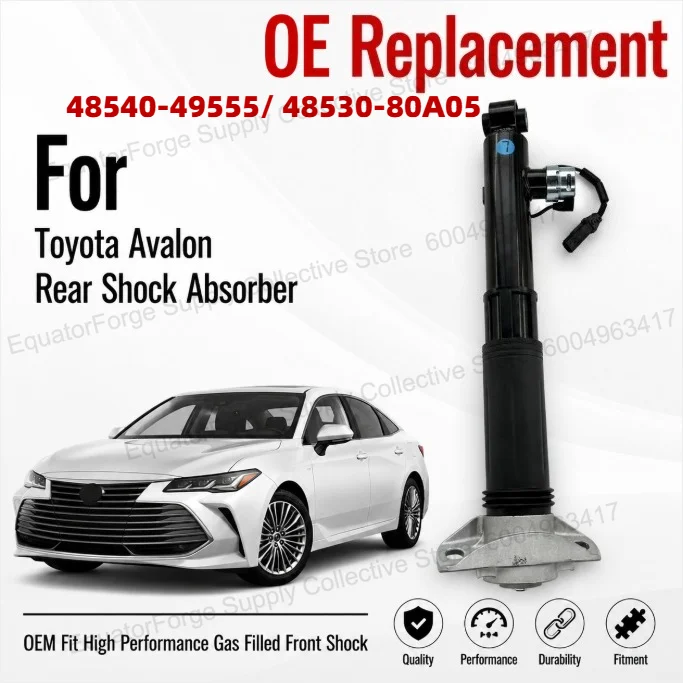 Comfort Ride Direct Fit High Stability Electric Assembly Rear Shock Absorber for Toyota Avalon - OE 48540-49555 / 48530-80A05
Comfort Ride Direct Fit High Stability Electric Assembly Rear Shock Absorber for Toyota Avalon - OE 48540-49555 / 48530-80A05