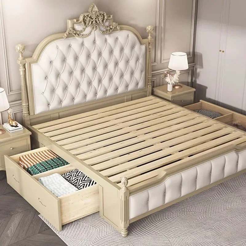 Modern Whitr Bed Luxury Modern Double Whitr Wood Headboard King Size Double Bed Boys Sleeping Cama De Casal Bedroom Furniture
Modern Whitr Bed Luxury Modern Double Whitr Wood Headboard King Size Double Bed Boys Sleeping Cama De Casal Bedroom Furniture