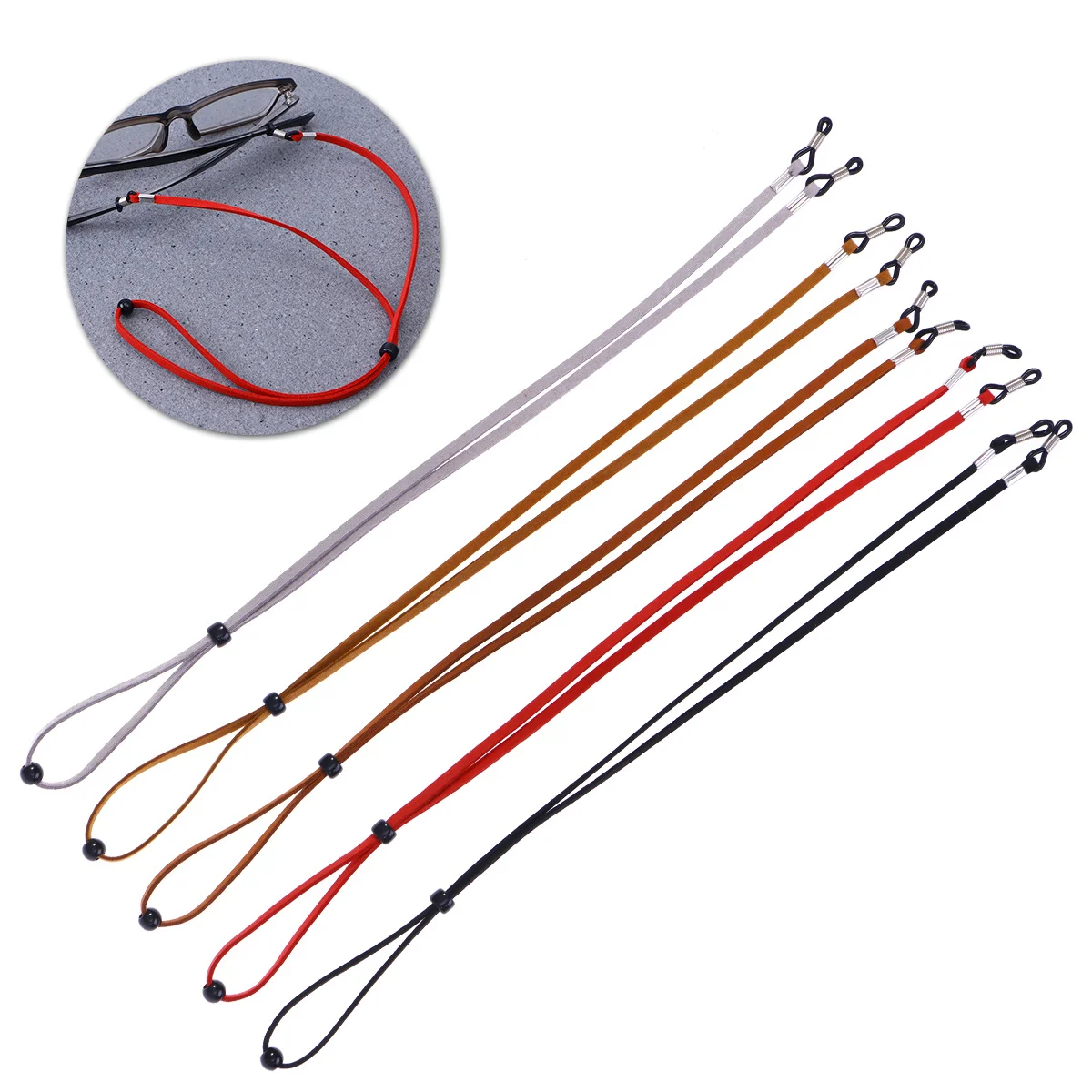 5Pcs Eyeglasses Strap Non-Slip Adjustable Metal Coil Eyewear Retainer Glasses Holder Cord Sunglasses Eyewear Lanyard Cloth Bag
5Pcs Eyeglasses Strap Non-Slip Adjustable Metal Coil Eyewear Retainer Glasses Holder Cord Sunglasses Eyewear Lanyard Cloth Bag